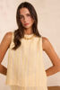 Picture of SLEEVELESS STRIPED LINEN TOP MELINA